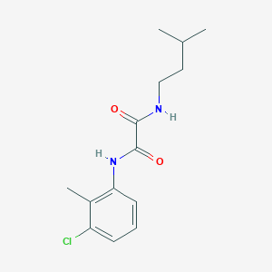 molecular formula C14H19ClN2O2 B11561895 N-(3-chloro-2-methylphenyl)-N'-(3-methylbutyl)ethanediamide 