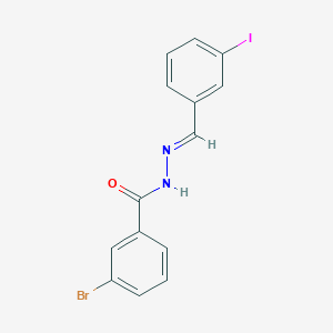 3-bromo-N'-[(E)-(3-iodophenyl)methylidene]benzohydrazide