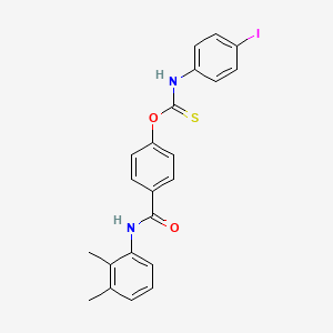 molecular formula C22H19IN2O2S B11561949 O-{4-[(2,3-dimethylphenyl)carbamoyl]phenyl} (4-iodophenyl)carbamothioate 