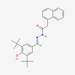 N'-[(E)-(3,5-di-tert-butyl-4-hydroxyphenyl)methylidene]-2-(naphthalen-1-yl)acetohydrazide