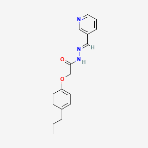 2-(4-Propylphenoxy)-N'-[(E)-(pyridin-3-YL)methylidene]acetohydrazide