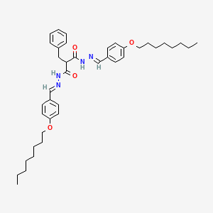 molecular formula C40H54N4O4 B11561999 2-benzyl-N'~1~,N'~3~-bis{(E)-[4-(octyloxy)phenyl]methylidene}propanedihydrazide 