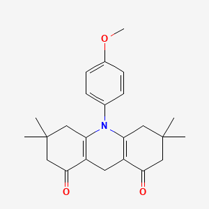 molecular formula C24H29NO3 B11562025 10-(4-methoxyphenyl)-3,3,6,6-tetramethyl-3,4,6,7,9,10-hexahydroacridine-1,8(2H,5H)-dione 