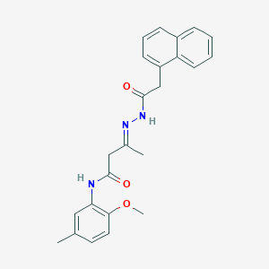 N-(2-methoxy-5-methyl-phenyl)-3-[[2-(1-naphthyl)acetyl]hydrazono]butyramide