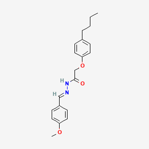 2-(4-butylphenoxy)-N'-[(E)-(4-methoxyphenyl)methylidene]acetohydrazide