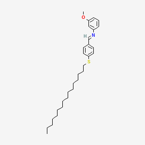 N-{(E)-[4-(hexadecylsulfanyl)phenyl]methylidene}-3-methoxyaniline