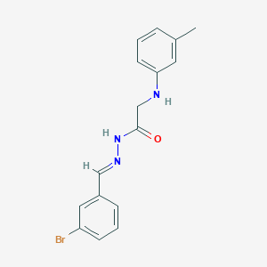 N'-[(1E)-(3-bromophenyl)methylene]-2-[(3-methylphenyl)amino]acetohydrazide