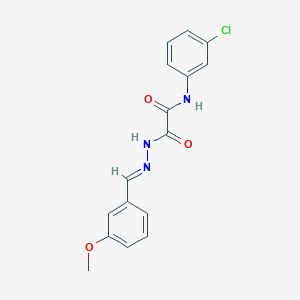 N-(3-chlorophenyl)-2-[(2E)-2-(3-methoxybenzylidene)hydrazinyl]-2-oxoacetamide