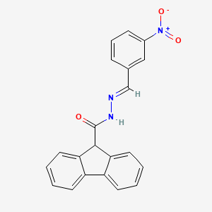 N'-[(E)-(3-nitrophenyl)methylidene]-9H-fluorene-9-carbohydrazide