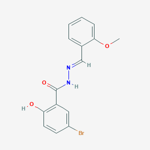 5-bromo-2-hydroxy-N'-[(E)-(2-methoxyphenyl)methylidene]benzohydrazide