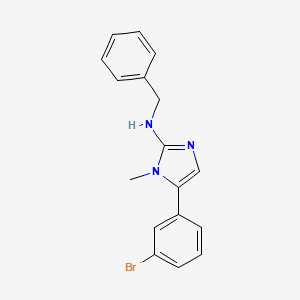 molecular formula C17H16BrN3 B11562220 N-benzyl-5-(3-bromophenyl)-1-methyl-1H-imidazol-2-amine 