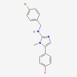 N-(4-bromobenzyl)-5-(4-fluorophenyl)-1-methyl-1H-imidazol-2-amine