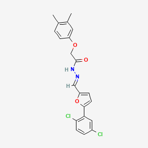 N'-[(E)-[5-(2,5-Dichlorophenyl)furan-2-YL]methylidene]-2-(3,4-dimethylphenoxy)acetohydrazide