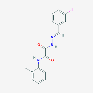 2-[(2E)-2-(3-iodobenzylidene)hydrazinyl]-N-(2-methylphenyl)-2-oxoacetamide