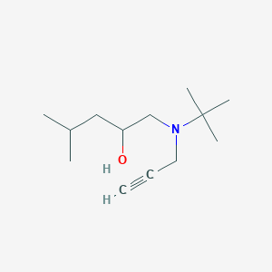 1-[Tert-butyl(prop-2-yn-1-yl)amino]-4-methylpentan-2-ol