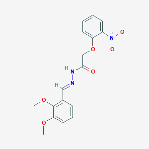 N'-[(E)-(2,3-dimethoxyphenyl)methylidene]-2-(2-nitrophenoxy)acetohydrazide