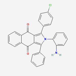 2-(2-aminophenyl)-1-(4-chlorophenyl)-3-phenyl-2H-benzo[f]isoindole-4,9-dione