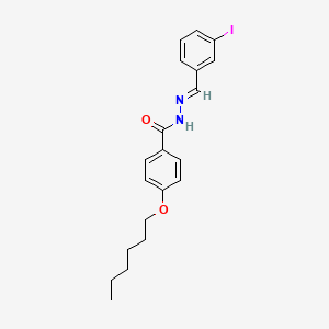 molecular formula C20H23IN2O2 B11562369 4-(hexyloxy)-N'-[(E)-(3-iodophenyl)methylidene]benzohydrazide 