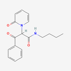 N-butyl-3-oxo-2-(2-oxopyridin-1(2H)-yl)-3-phenylpropanamide