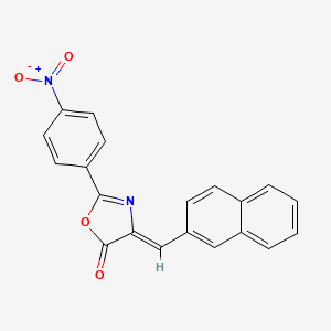 (4Z)-4-(naphthalen-2-ylmethylidene)-2-(4-nitrophenyl)-1,3-oxazol-5(4H)-one