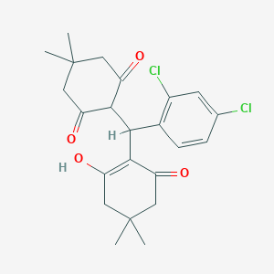 2-[(2,4-Dichlorophenyl)(2-hydroxy-4,4-dimethyl-6-oxocyclohex-1-en-1-yl)methyl]-5,5-dimethylcyclohexane-1,3-dione