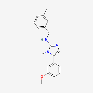 molecular formula C19H21N3O B11562654 5-(3-methoxyphenyl)-1-methyl-N-(3-methylbenzyl)-1H-imidazol-2-amine 