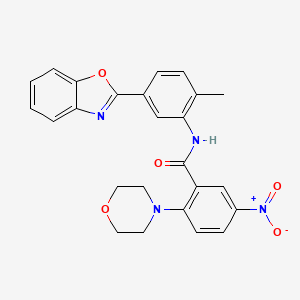 N-[5-(1,3-benzoxazol-2-yl)-2-methylphenyl]-2-(morpholin-4-yl)-5-nitrobenzamide