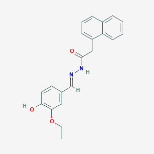 N'-[(E)-(3-ethoxy-4-hydroxyphenyl)methylidene]-2-(1-naphthyl)acetohydrazide