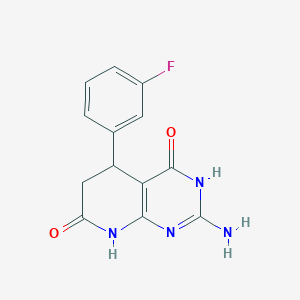 2-amino-5-(3-fluorophenyl)-4-hydroxy-5,8-dihydropyrido[2,3-d]pyrimidin-7(6H)-one