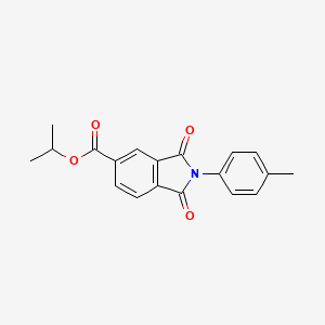 molecular formula C19H17NO4 B11562723 propan-2-yl 2-(4-methylphenyl)-1,3-dioxo-2,3-dihydro-1H-isoindole-5-carboxylate 