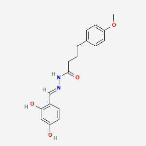 N'-[(E)-(2,4-dihydroxyphenyl)methylidene]-4-(4-methoxyphenyl)butanehydrazide