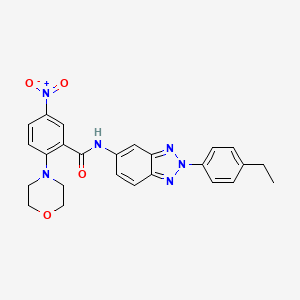 N-[2-(4-ethylphenyl)-2H-benzotriazol-5-yl]-2-(morpholin-4-yl)-5-nitrobenzamide