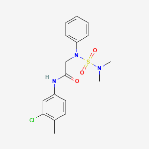 N-(3-Chloro-4-methylphenyl)-2-[(dimethylsulfamoyl)(phenyl)amino]acetamide