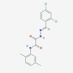 2-[(2E)-2-(2,4-dichlorobenzylidene)hydrazinyl]-N-(2,5-dimethylphenyl)-2-oxoacetamide