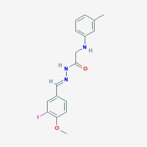 N'-[(E)-(3-Iodo-4-methoxyphenyl)methylidene]-2-[(3-methylphenyl)amino]acetohydrazide