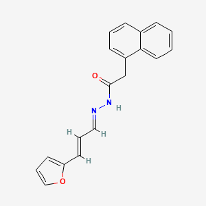 N'-[(1E,2E)-3-(furan-2-yl)prop-2-en-1-ylidene]-2-(naphthalen-1-yl)acetohydrazide