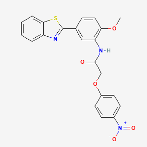 N-[5-(1,3-benzothiazol-2-yl)-2-methoxyphenyl]-2-(4-nitrophenoxy)acetamide