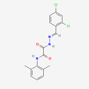 2-[(2E)-2-(2,4-dichlorobenzylidene)hydrazinyl]-N-(2,6-dimethylphenyl)-2-oxoacetamide