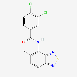 3,4-dichloro-N-(5-methyl-2,1,3-benzothiadiazol-4-yl)benzamide