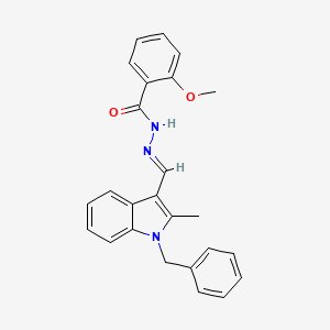 N'-[(E)-(1-benzyl-2-methyl-1H-indol-3-yl)methylidene]-2-methoxybenzohydrazide