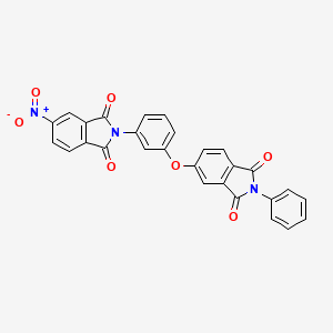 2-{3-[(1,3-dioxo-2-phenyl-2,3-dihydro-1H-isoindol-5-yl)oxy]phenyl}-5-nitro-1H-isoindole-1,3(2H)-dione