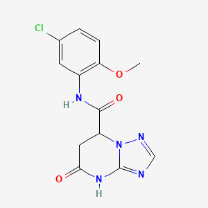 N-(5-chloro-2-methoxyphenyl)-5-oxo-4,5,6,7-tetrahydro[1,2,4]triazolo[1,5-a]pyrimidine-7-carboxamide