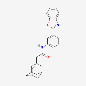 2-(1-adamantyl)-N-[3-(1,3-benzoxazol-2-yl)phenyl]acetamide