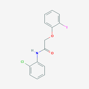 molecular formula C14H11ClINO2 B11563101 N-(2-chlorophenyl)-2-(2-iodophenoxy)acetamide 