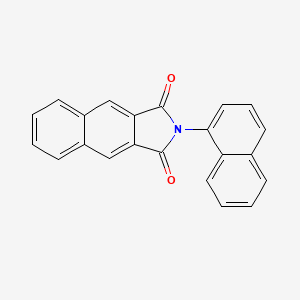 molecular formula C22H13NO2 B11563113 2-(naphthalen-1-yl)-1H-benzo[f]isoindole-1,3(2H)-dione 