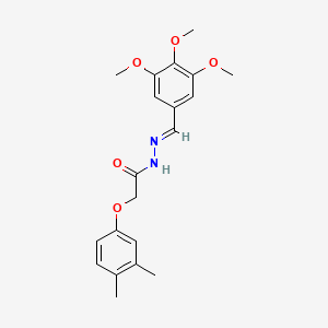 molecular formula C20H24N2O5 B11563124 2-(3,4-dimethylphenoxy)-N'-[(E)-(3,4,5-trimethoxyphenyl)methylidene]acetohydrazide 