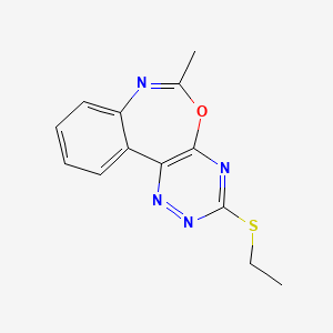 3-(Ethylsulfanyl)-6-methyl[1,2,4]triazino[5,6-d][3,1]benzoxazepine