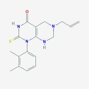 1-(2,3-dimethylphenyl)-6-(prop-2-en-1-yl)-2-sulfanyl-5,6,7,8-tetrahydropyrimido[4,5-d]pyrimidin-4(1H)-one