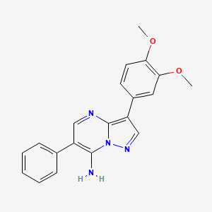 3-(3,4-Dimethoxyphenyl)-6-phenylpyrazolo[1,5-a]pyrimidin-7-amine