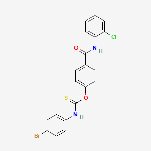 O-{4-[(2-chlorophenyl)carbamoyl]phenyl} (4-bromophenyl)carbamothioate